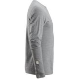 Snickers 2427 Wollen T-shirt met Lange Mouwen - Gemeleerd Grijs