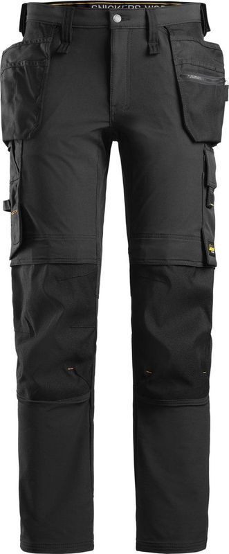 Snickers 6271 Full Stretch Werkbroek met Holsterzakken - Zwart/Zwart