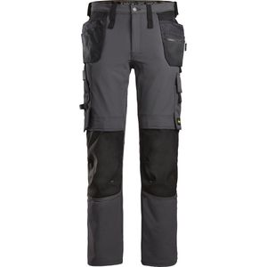 Snickers 6271 Full Stretch Werkbroek met Holsterzakken - Staal Grijs/Zwart