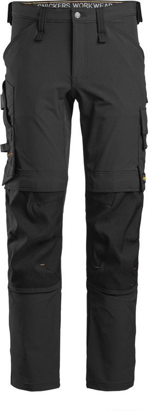 Snickers 6371 Full Stretch Werkbroek - Zwart/Zwart