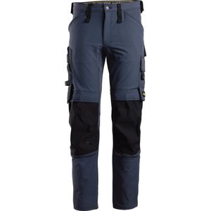 Snickers 6371 Werkbroek - Marineblauw/Zwart - 4-Weg Stretch - Slim Fit