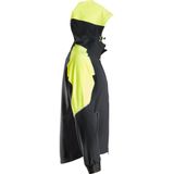 Snickers 8025 Neon Hoodie met Rits - Zwart/Neon Geel