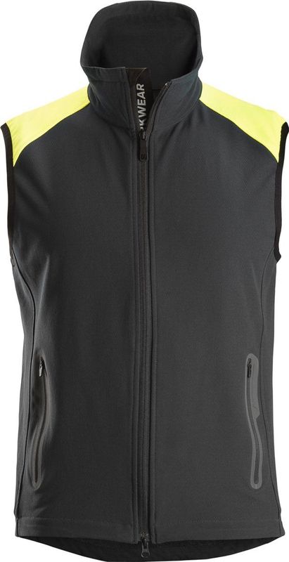 Snickers 8029 Neon Vest - Zwart/Neon Geel