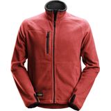 Snickers 8022 AllroundWork POLARTEC® Fleece Jack Chilirood/Zwart maat XS