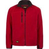 Snickers 8022 AllroundWork POLARTEC® Fleece Jack Chilirood/Zwart maat XS