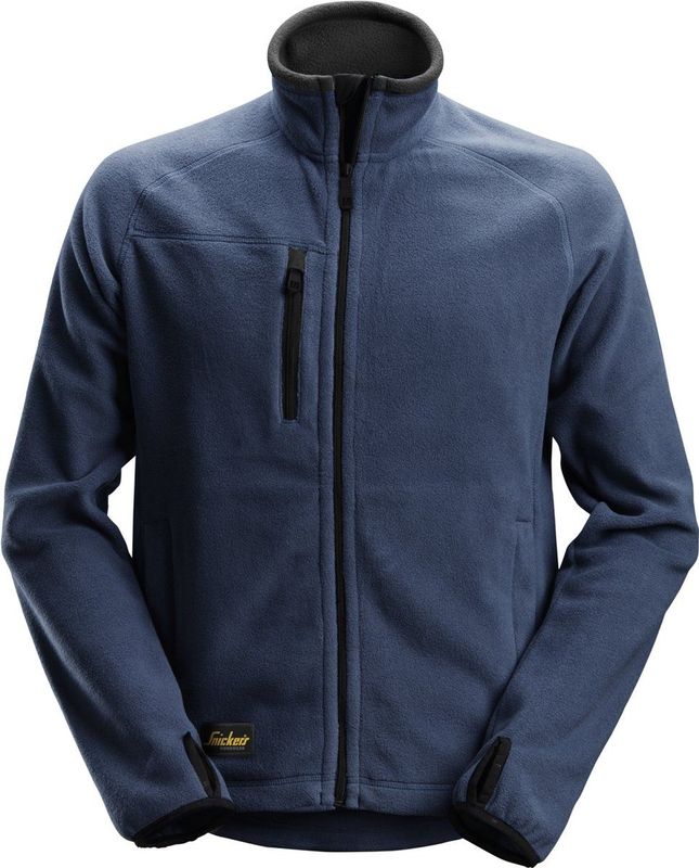 Snickers - 8022 AllroundWork - Fleece Jack - Staalgrijs/Zwart