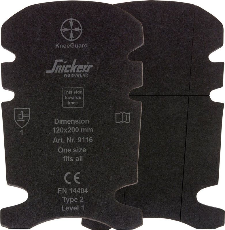 Snickers - 9116 Kniebeschermers - Zwart - Vlamvertragend - Gecertificeerd