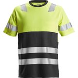 Snickers 2534 AllroundWork High-Vis T-Shirt Klasse 1 - HV Geel Zwart