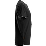 T-shirt - Wafelstructuur - Polyester - Zwart