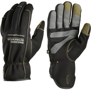 Snickers 9562 Weather Flex Dry Gloves Zwart maat 009