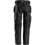 AllroundWork Canvas+ Stretch Arbeitshose mit Holstert. 6224 Gr. 56 schwarz - Snickers Workwear