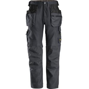 Snickers 6224 AllroundWork, Canvas+ Werkbroek met Holsterzakken - Staal Grijs/Staal Grijs