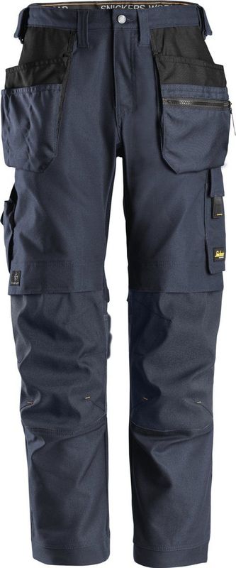 Snickers 6224 AllroundWork, Canvas+ Werkbroek met Holsterzakken - Donker blauw/Donker blauw
