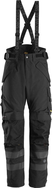 Snickers 6620 AllroundWork Waterdicht 37.5® Licht Gewatteerde 2-laags Werkbroek Zwart maat XS