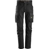 Snickers 6803 AllroundWork, Werkbroek zonder Kniezakken - Zwart/Zwart