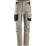 Snickers 6803 AllroundWork, Werkbroek zonder Kniezakken - Khaki/Zwart