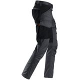 Snickers 6803 AllroundWork, Werkbroek zonder Kniezakken - Staal Grijs/Zwart