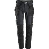 Snickers 6972 FlexiWork, Werkbroek met afneembare Holsterzakken - Staal Grijs/Zwart