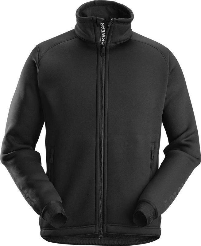 Snickers 8018 AllroundWork Inverted Pile Jack Zwart maat XS