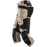 Snickers 6142 AllroundWork, Stretch Pirate Broek met Holsterzakken - Khaki/Zwart