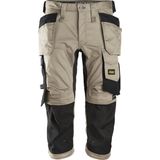 Snickers 6142 AllroundWork, Stretch Pirate Broek met Holsterzakken - Khaki/Zwart
