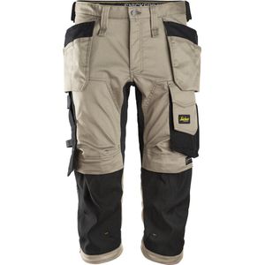 Snickers 6142 AllroundWork, Stretch Pirate Broek met Holsterzakken - Khaki/Zwart