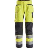 Snickers 6260 ProtecWork Werkbroek met Holsterzakken High-Vis Klasse 2 High-Vis Geel/Marineblauw maat 042