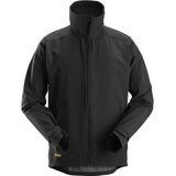 Snickers 1205 AllroundWork Winddichte Soft Shell Jack Zwart maat S