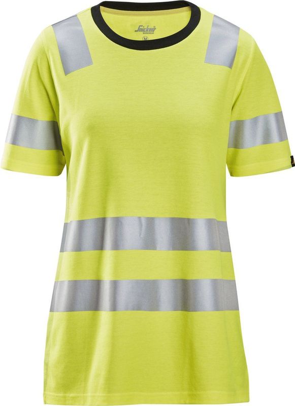Snickers 2537 High-Vis Klasse 2 Dames T-Shirt - High Vis Geel