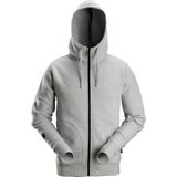 Snickers - 2890 AllroundWork - Hoodie - Lichtgrijs melange - Volledige Rits