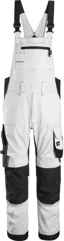 Snickers 6051 AllroundWork, Stretch Bib & Brace broek - Staal Grijs/Zwart