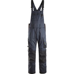 Snickers 6051 AllroundWork, Stretch Bib & Brace broek - Donker Blauw/Zwart