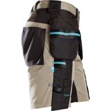 Snickers - 6110 LiteWork 37.5® - Korte Werkbroek - Khaki - Met Holsterzakken