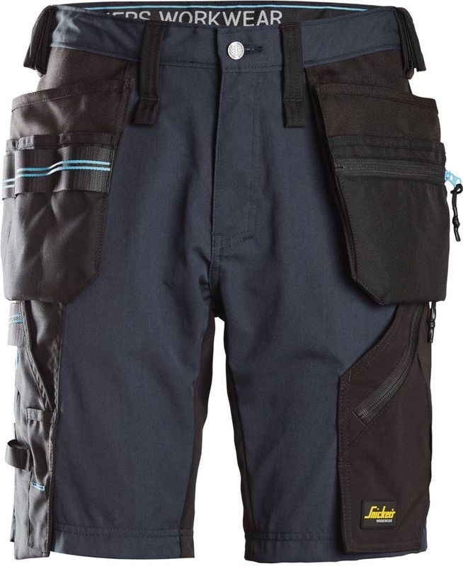 Snickers LiteWork Korte Werkbroek - Zwart - Sneldrogend - CORDURA® Versterkt