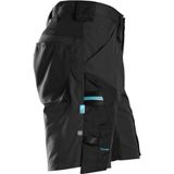 Snickers 6112 LiteWork, 37.5® Korte Werkbroek - Zwart/Zwart - 52