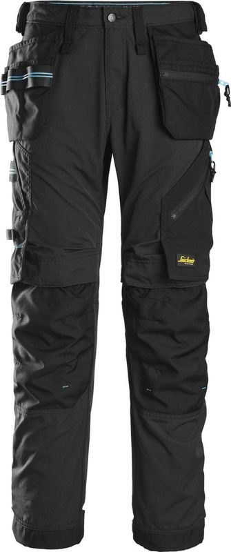 Snickers - 6210 LiteWork Werkbroek - Zwart - 37,5® Stof - Holsterzakken