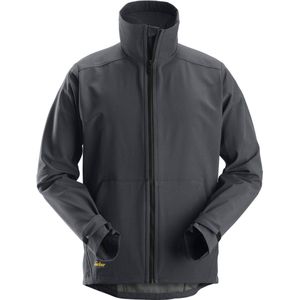 Snickers 1205 AllroundWork Winddichte Soft Shell Jack Staalgrijs maat XS