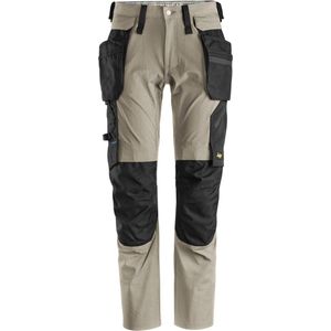 Snickers - 6208 LiteWork - Werkbroek - Khaki/Zwart - Afneembare Holsterzakken