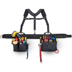 CLC - Elektriciens Gereedschapsriem - Zwart - Polyester - 28 Zakken