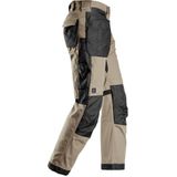 Snickers 6224 AllroundWork, Canvas+ Werkbroek met Holsterzakken - Khaki/Zwart