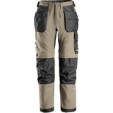 Snickers 6224 AllroundWork, Canvas+ Werkbroek met Holsterzakken - Khaki/Zwart