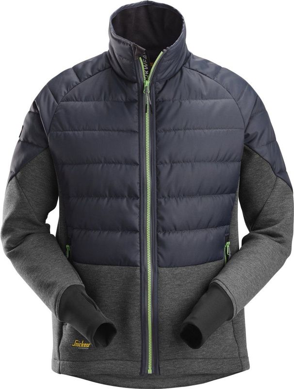 Snickers 1902 FlexiWork, Hybride Jack - Staal Grijs/Gemeleerd Antraciet