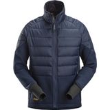 Snickers 1902 FlexiWork Hybride Jack Marineblauw/Donkermarineblauw melange maat XS