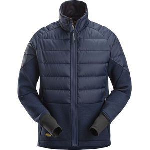 Snickers 1902 FlexiWork, Hybride Jack - Donkerblauw/Gemeleerd Donkerblauw - S