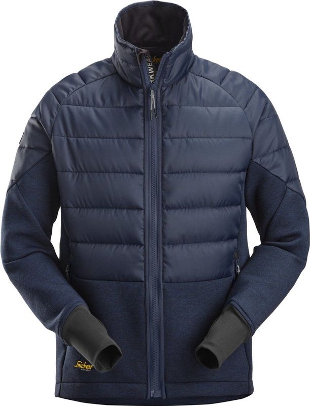 Snickers 1902 FlexiWork Hybride Jack Marineblauw/Donkermarineblauw melange maat XS