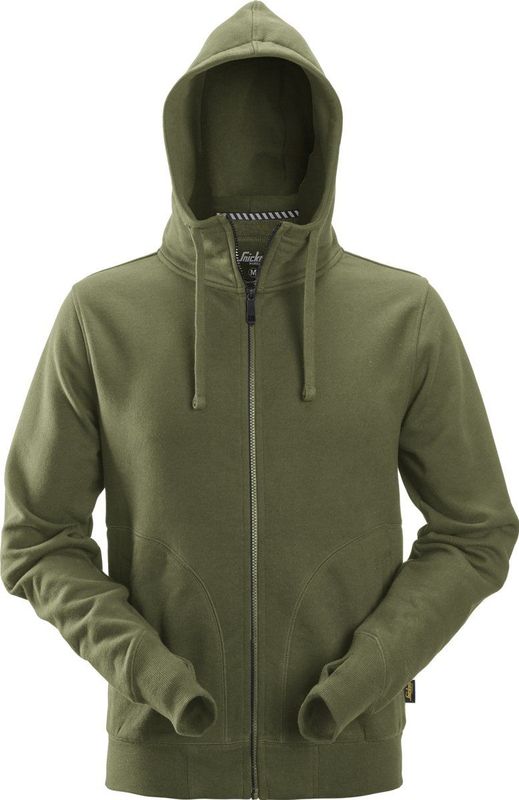 Snickers 2890 AllroundWork, Hoodie Volledige Rits - Khaki Groen