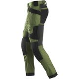 Snickers 6241 AllroundWork, Stretch Werkbroek met Holsterzakken - Khaki Groen - 96