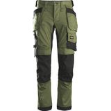 Snickers 6241 AllroundWork, Stretch Werkbroek met Holsterzakken - Khaki Groen