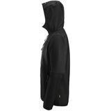Snickers - 8044 FlexiWork - Tussenlaag Hoodie - Zwart - Gerecycled Polyester