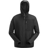 Snickers - 8044 FlexiWork - Tussenlaag Hoodie - Zwart - Gerecycled Polyester